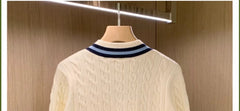 Rora Cable Knit Pattern Sweater