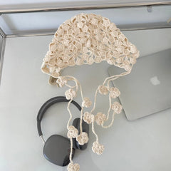 Sakura Crochet Flower Hat