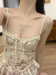 Julie Floral Lace Corset Top