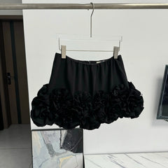 Gaeul 3D Floral Ruffle Skirt