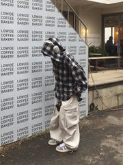 LeeKnow Plaid Hooded Shirt