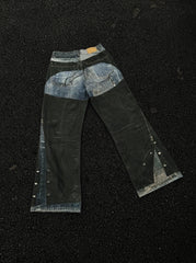 Ni-Ki Black Blue Hybrid Denim Jeans