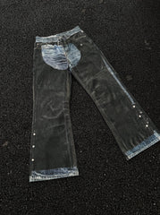Ni-Ki Black Blue Hybrid Denim Jeans