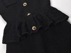 Jisoo Peplum Knitted Dress
