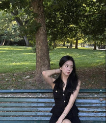 Jisoo Peplum Knitted Dress