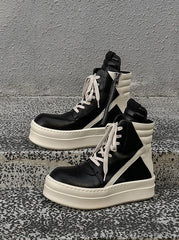 Liz Black High-Top Sneakers