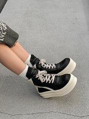 Liz Black High-Top Sneakers