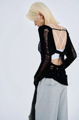 Lisa Distressed Knit Dress