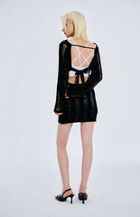 Lisa Distressed Knit Dress