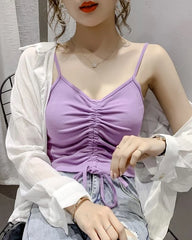 Ryujin Drawstring Crop Top
