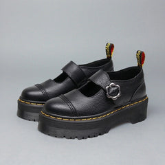 Lisa Flower Buckle Mary Janes
