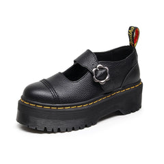 Lisa Flower Buckle Mary Janes