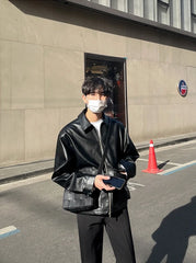 Jeongin Faux Leather Jacket