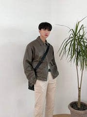 Jeongin Faux Leather Jacket