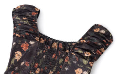 Ahyeon Floral Puff-Mini Dress