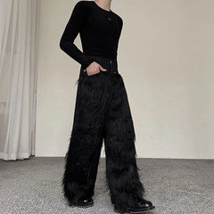 Kazuha Furry Casual Pants