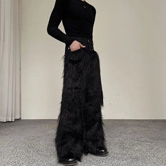Kazuha Furry Casual Pants