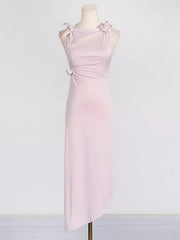 Rei Pink Floral Cut-Out Dress