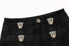 Lisa Leopard Strap Shorts