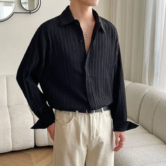 Jin Pleated Textured Shirt