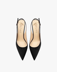 Rose Pointed Strap Heels