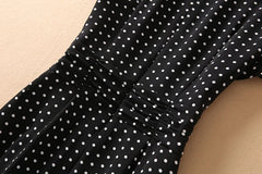 Rose Polka Dot Midi Dress