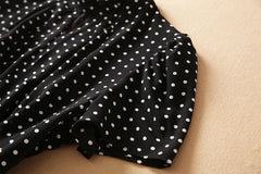 Rose Polka Dot Midi Dress