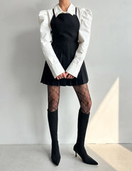 Moka Preppy Pleated A-Line Dress