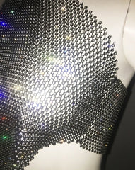 Chiquita Rhinestones Halter Crop Top