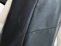 Chaewon Faux Leather Sling Dress