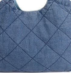 Jennie Blue Quilted Chain Bag