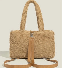 Taehyung Mocha Bear Plush Shoulder Bag