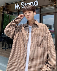 Jin Mocha Checkered Shirt