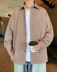 Jin Mocha Checkered Shirt