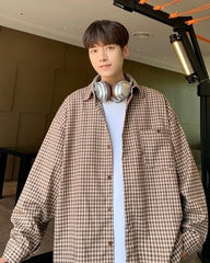 Jin Mocha Checkered Shirt
