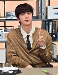 Jin Mocha Crewneck Knit Cardigan