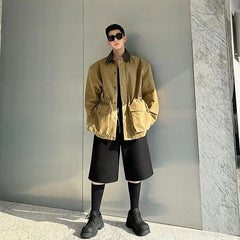 Kazuha Oversized Canvas Jacket