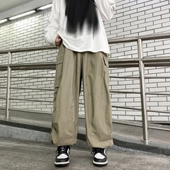 Jungwon Mocha Ruched Cargo Pants