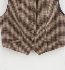 Ruka Vintage Houndstooth Vest