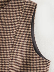 Ruka Vintage Houndstooth Vest