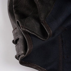 Jennie Zipper Accent Faux Leather Top