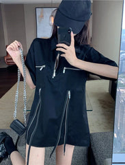Changbin Zipper Polo Shirt