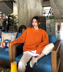Felix Knitted Orange Sweater
