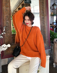 Felix Knitted Orange Sweater