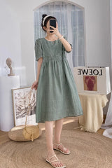 Yujin Green Plaid Doll Dress