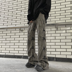 Jake Ash Pleated Side Jeans
