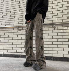 Jake Ash Pleated Side Jeans
