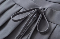 Ruka Pleated Tie-Waist Skort