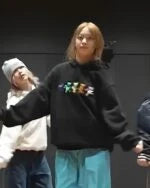 Haerin Black Dancing Bears Hoodie