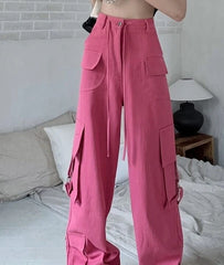 Hot Pink Cargo Pants | Ahyeon – BabyMonster